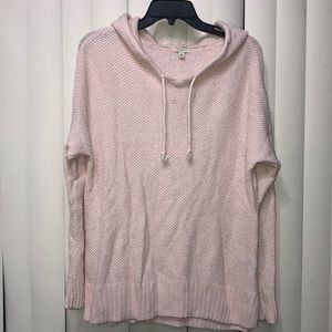 Large weave pale pink sweater
